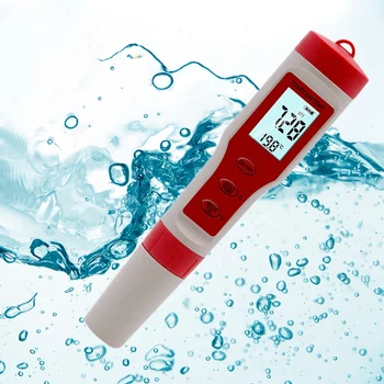 Vandens PH Testeris 4 in 1 Funkcija PH TDS EB Temp Skaitmeninis Vandens Kokybės Testeris Stebėti Metras Bandymų Pen